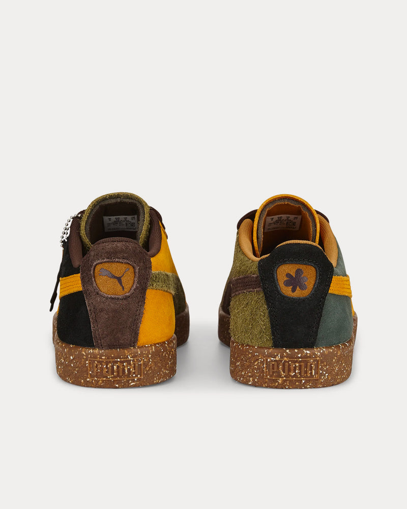 Puma x P. A.M. VTG Suede Dark Chocolate / Burnt Olive / Orange Brick / Balsam Green Low Top Sneakers - 4