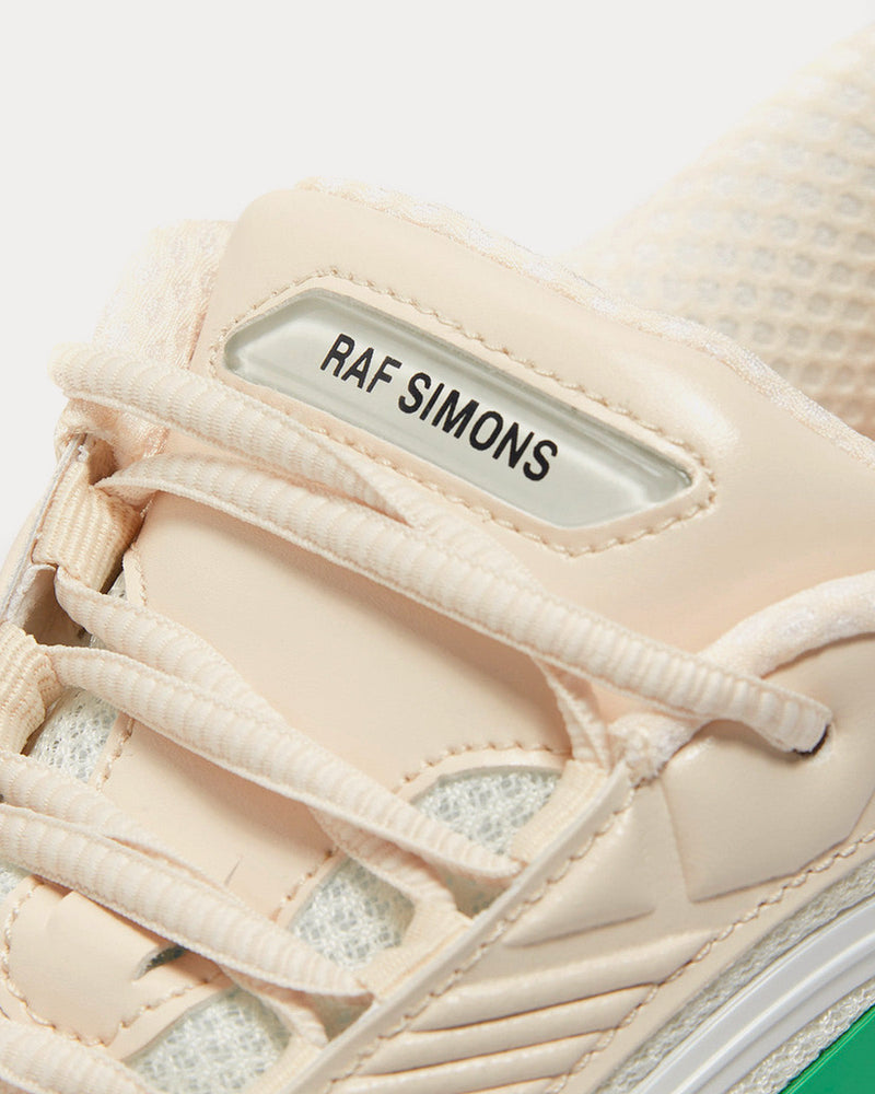 Raf Simons Ultrasceptre Cream / Light Grey / Green Low Top Sneakers - 4