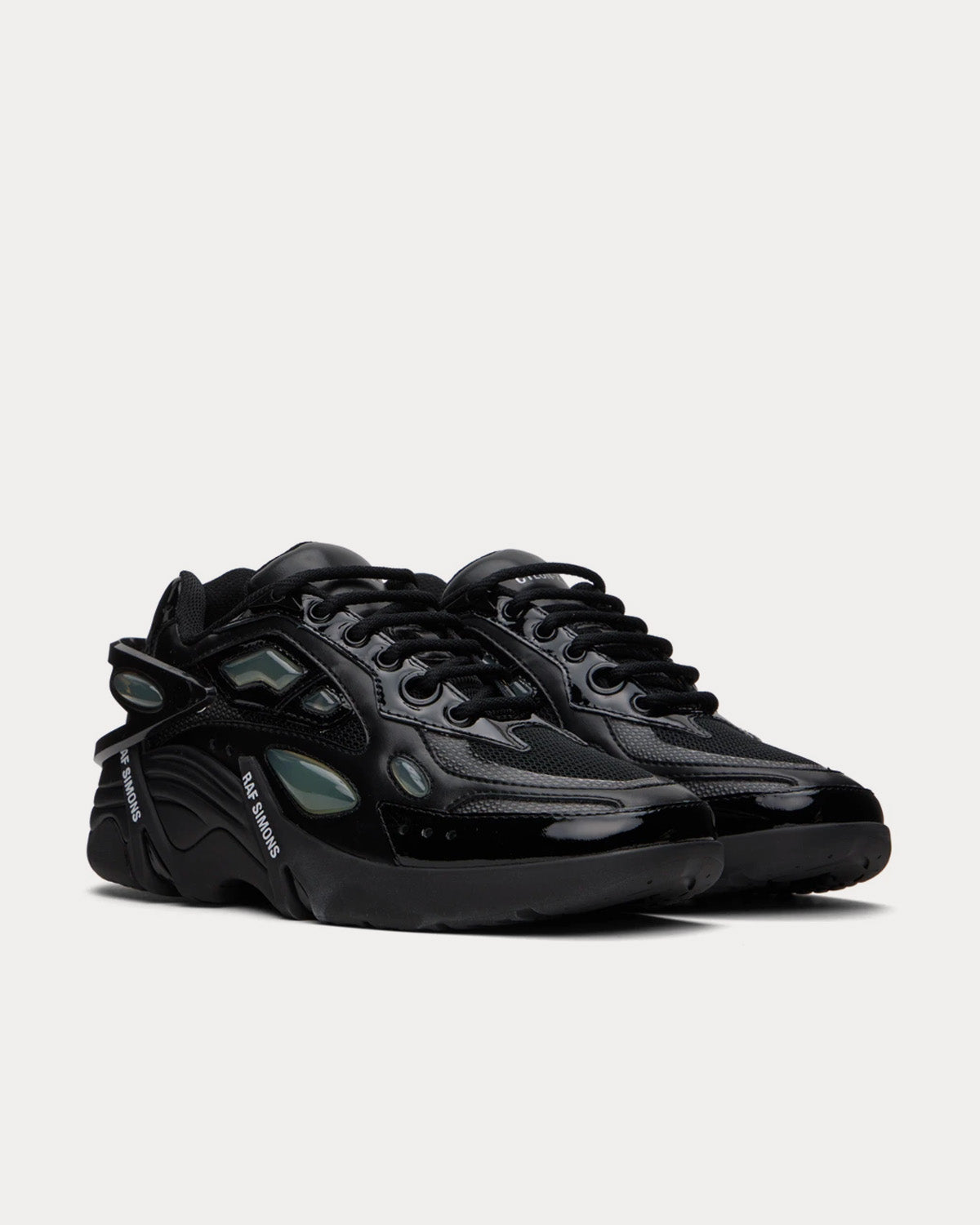 Raf Simons Cyclon-21 Black Low Top Sneakers - 2