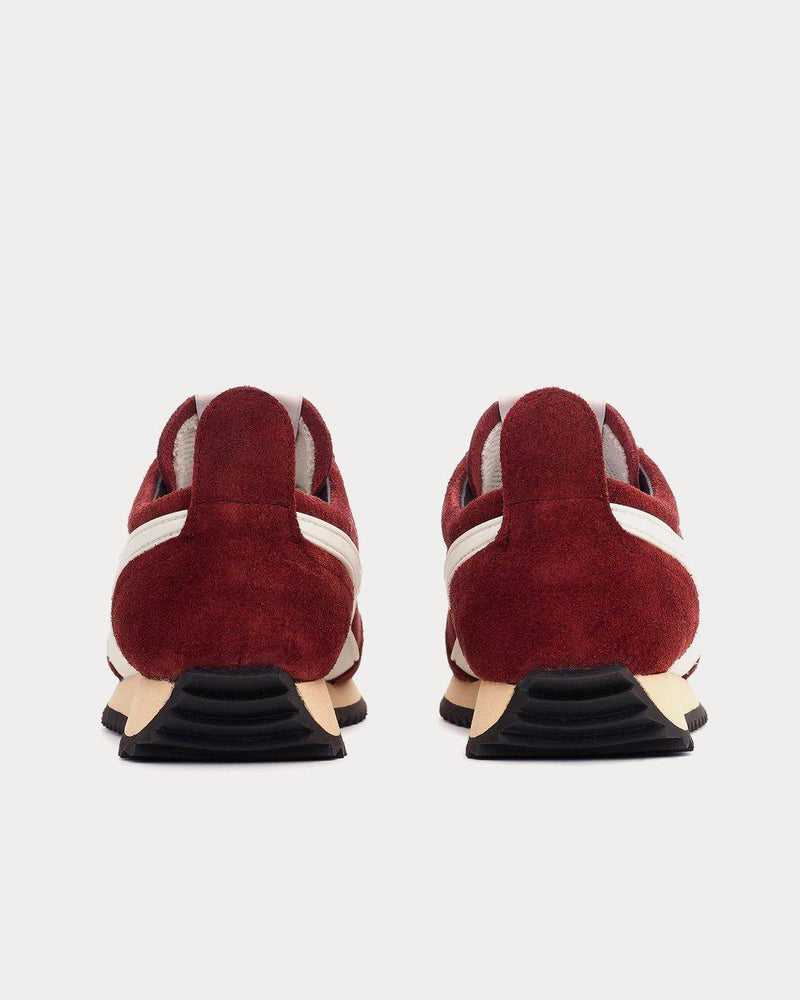 Rag & Bone Retro Runner Suede And Recycled Materials Burgundy Low Top Sneakers - 3