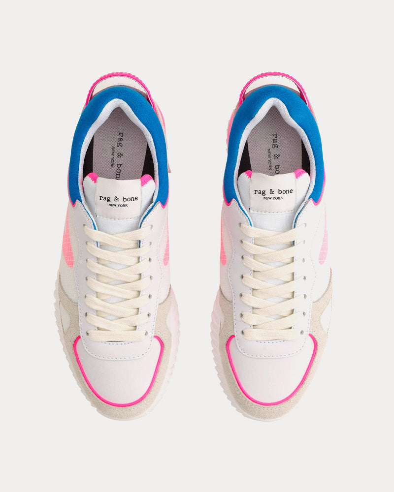 Rag & Bone Retro Runner 2.0 White / Pink / Multi Low Top Sneakers - 2