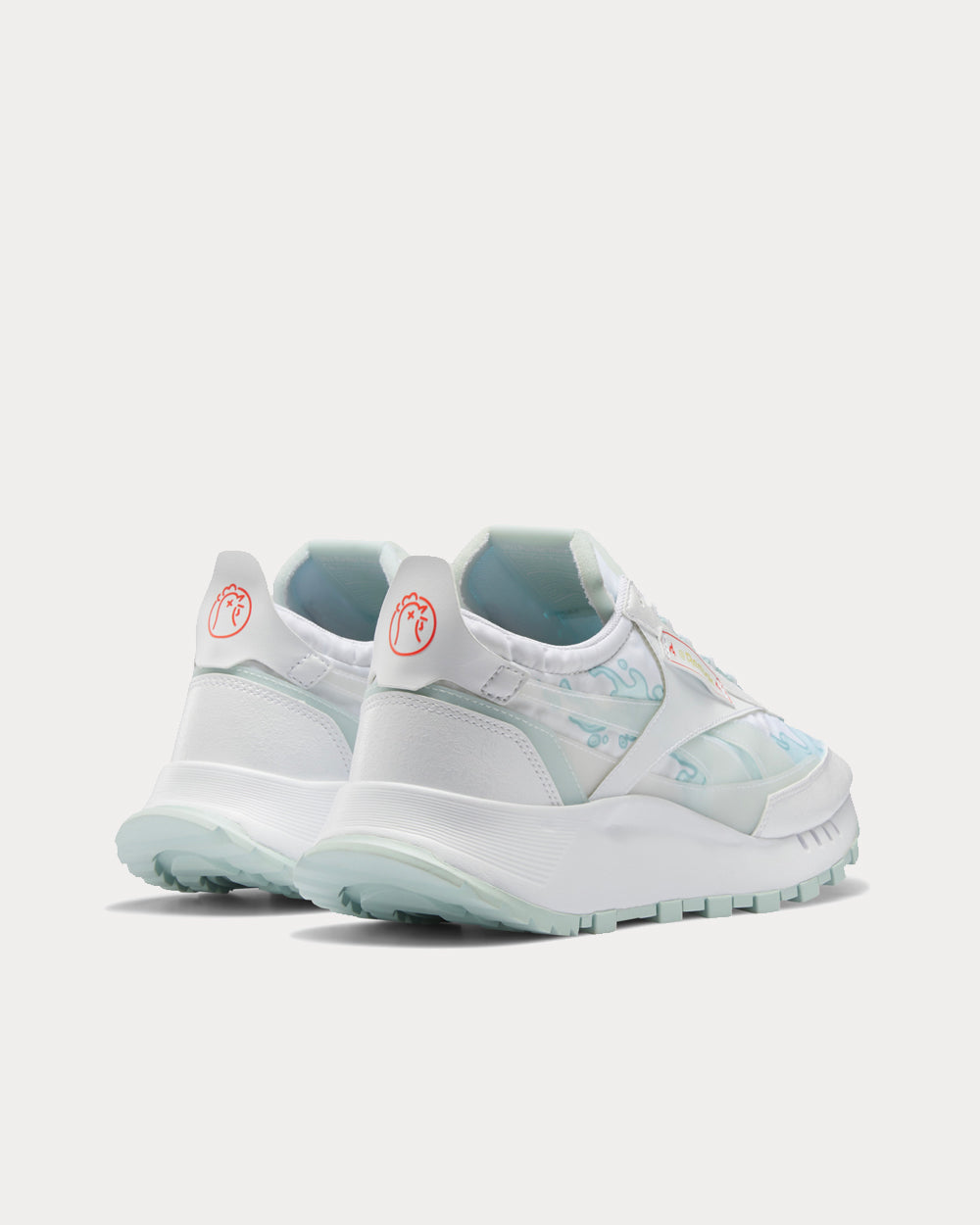 Reebok Classic Leather Legacy White / Chalk Blue Low Top Sneakers - 3