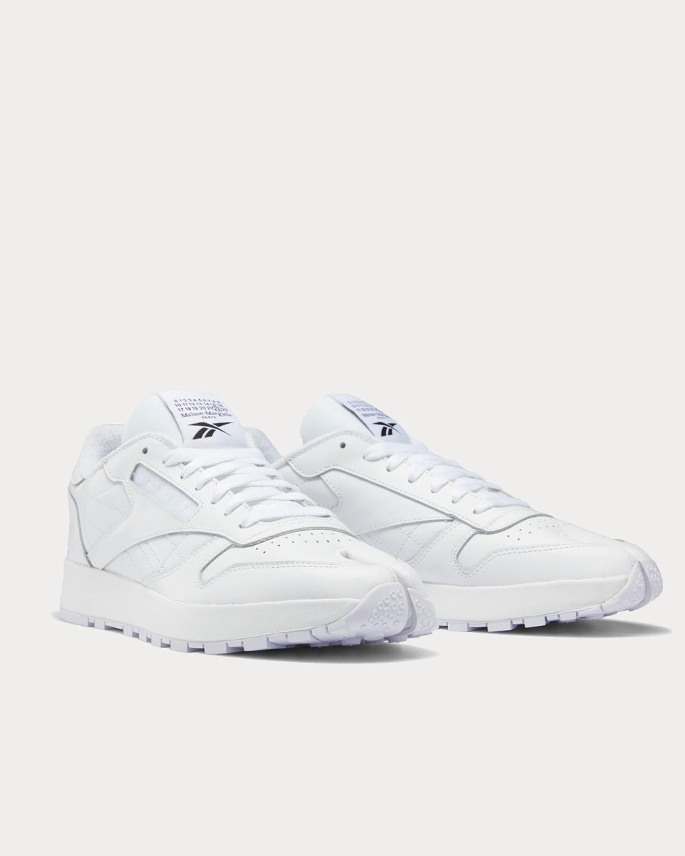 Reebok X Maison Margiela Classic Leather Tabi White Low Top Sneakers - 2