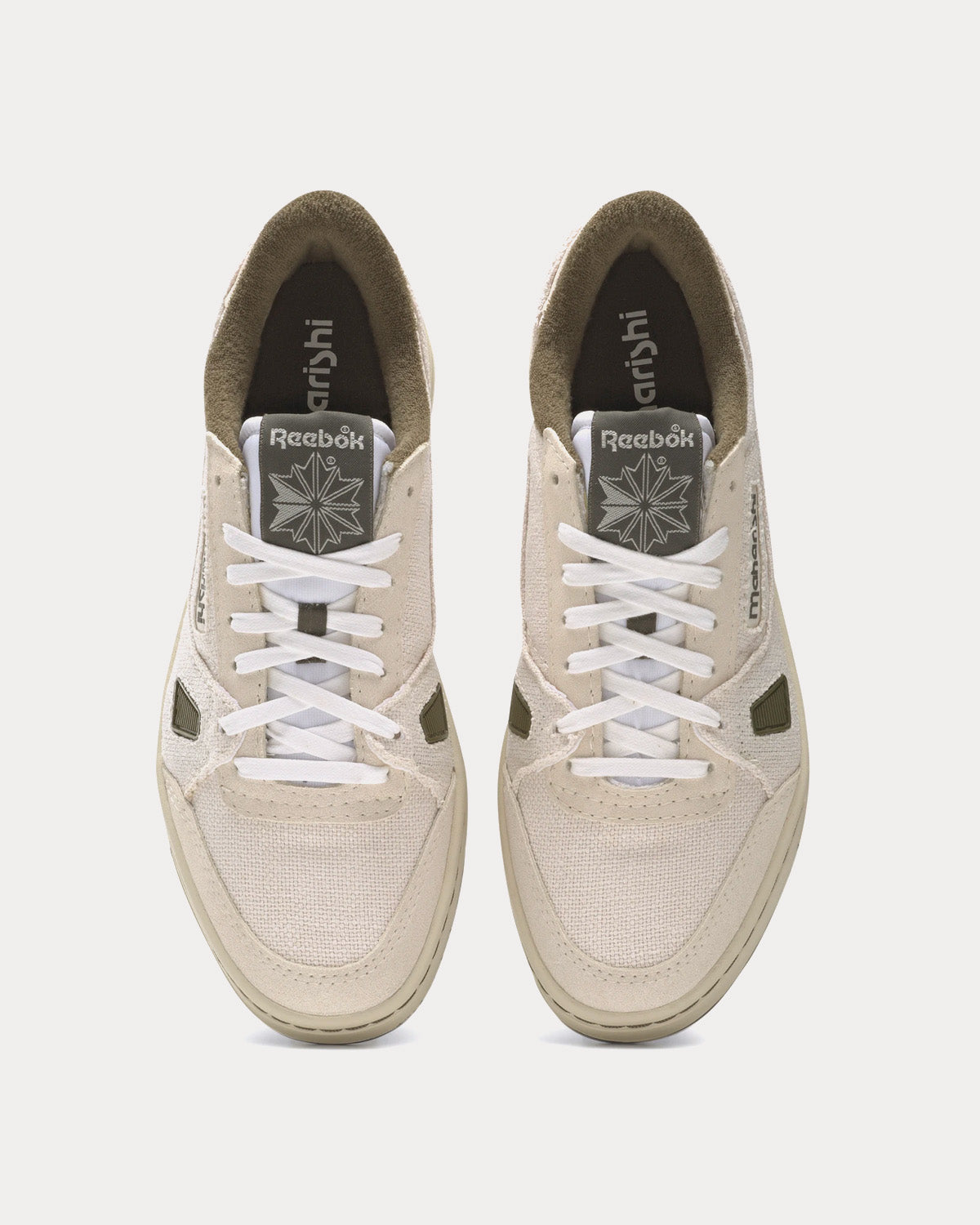 Reebok x Maharishi LT Court Cloud White / Alabaster / Army Green Low Top Sneakers - 2