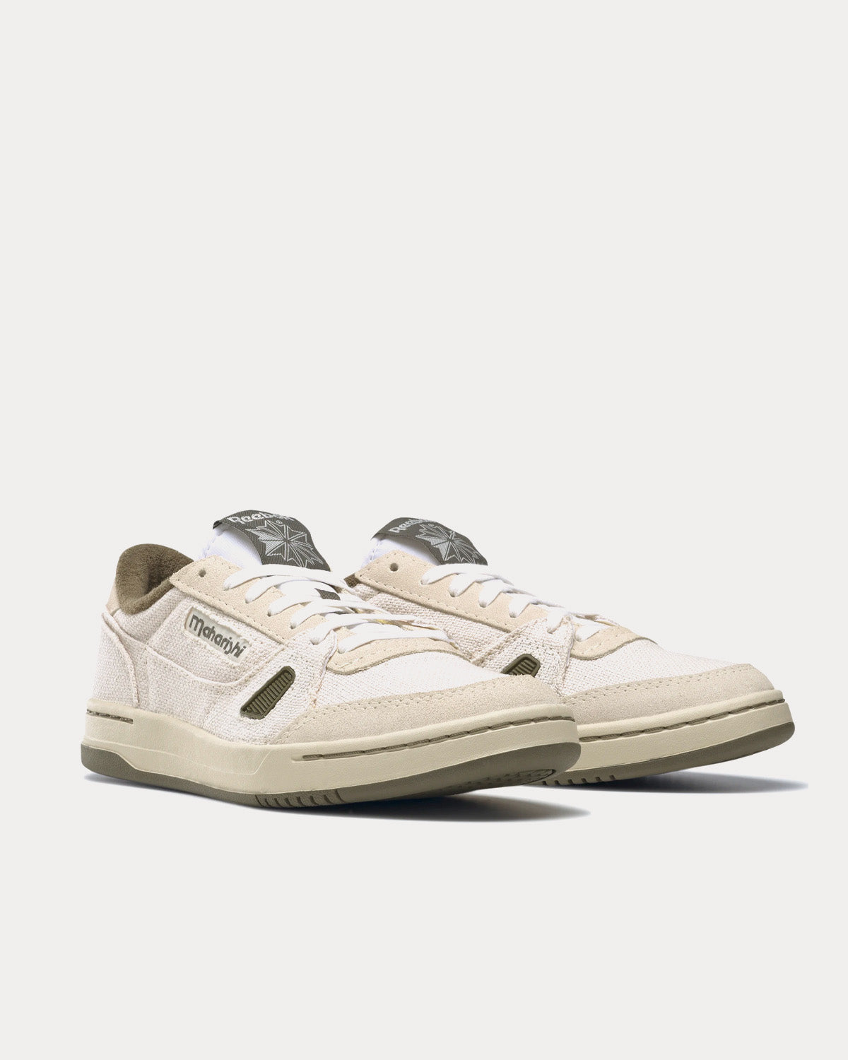 Reebok x Maharishi LT Court Cloud White / Alabaster / Army Green Low Top Sneakers - 3