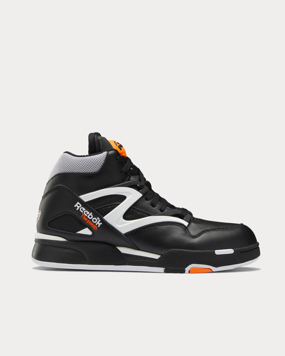 Reebok Pump Omni Zone II Black / Cloud White / Wild Orange High Top Sneakers - 1