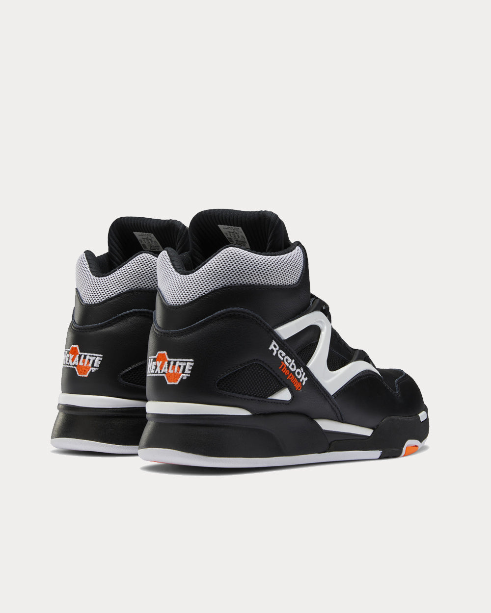 Reebok Pump Omni Zone II Black / Cloud White / Wild Orange High Top Sneakers - 3