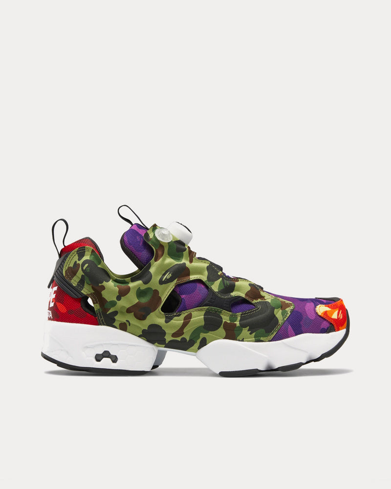 Reebok x BAPE Instapump Fury OG Multi Low Top Sneakers - 1