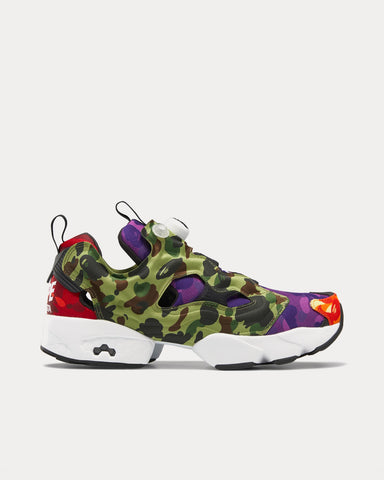 Reebok x BAPE Instapump Fury OG Multi Low Top Sneakers