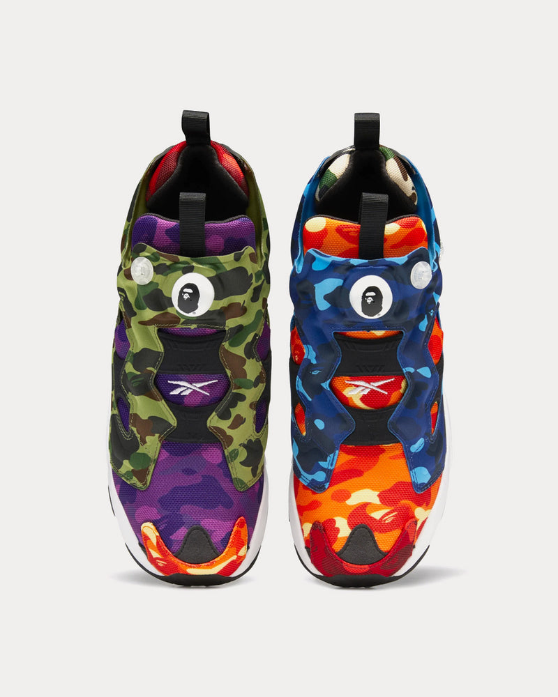 Reebok x BAPE Instapump Fury OG Multi Low Top Sneakers - 2