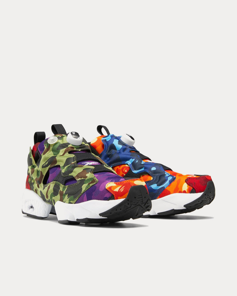 Reebok x BAPE Instapump Fury OG Multi Low Top Sneakers - 3