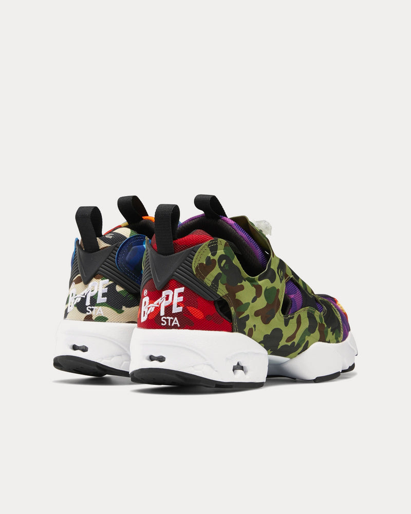 Reebok x BAPE Instapump Fury OG Multi Low Top Sneakers - 4