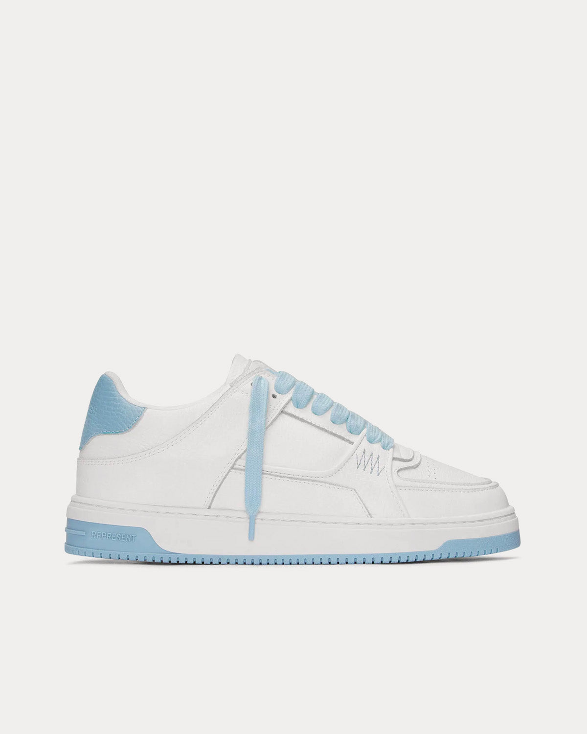 Represent Apex Flat White / Powder Blue Low Top Sneakers - 1