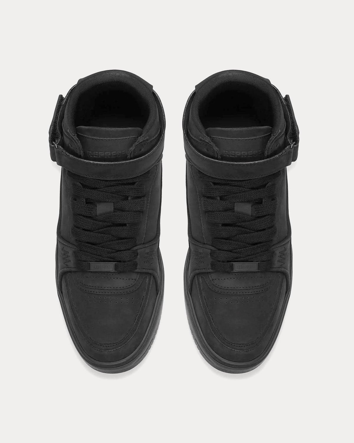 Represent Apex Mid Black High Top Sneakers - 2