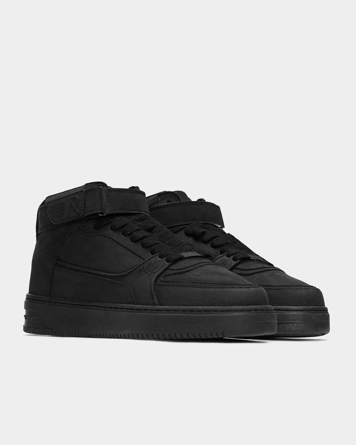 Represent Apex Mid Black High Top Sneakers - 3