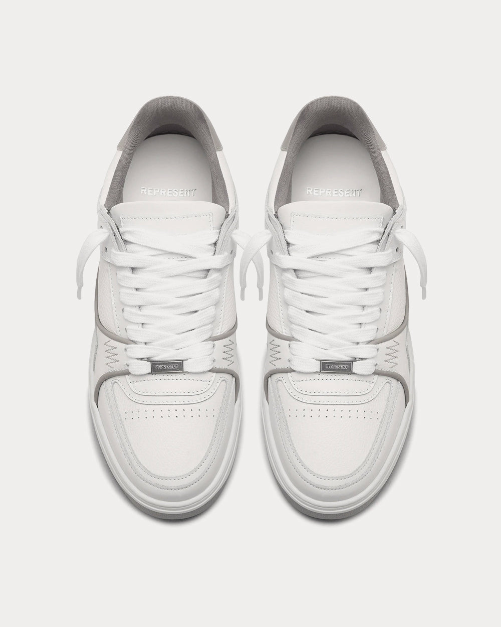 Represent Apex White / Grey Low Top Sneakers - 3