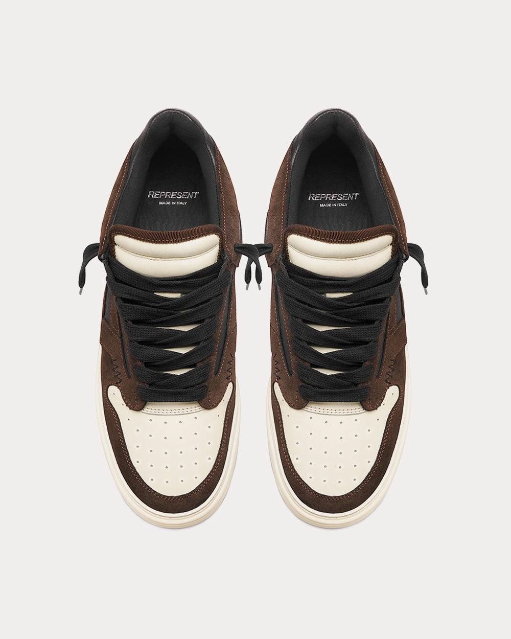 Represent Reptor Low Brown Low Top Sneakers - 3