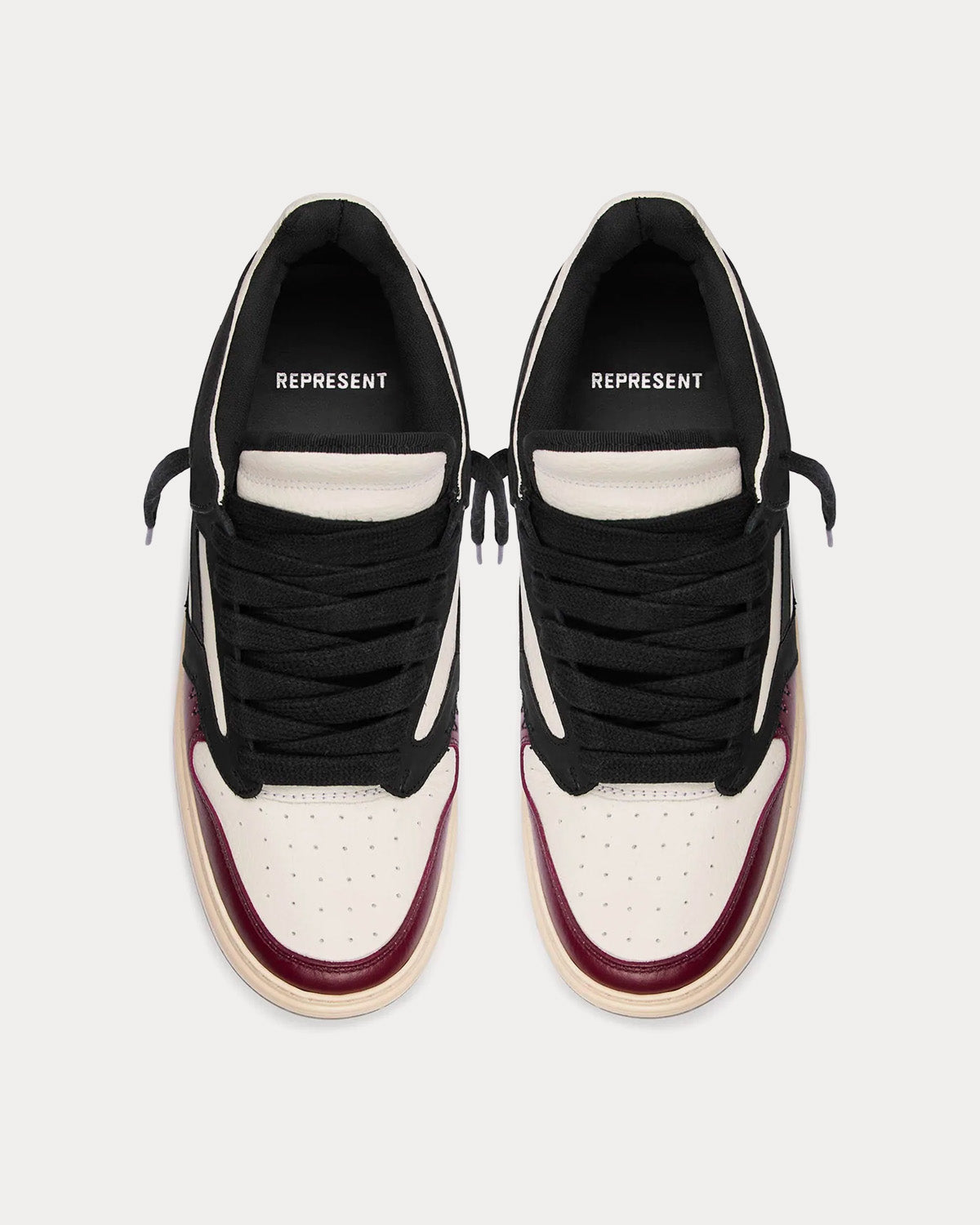 Represent Reptor Low Maroon Low Top Sneakers - 2