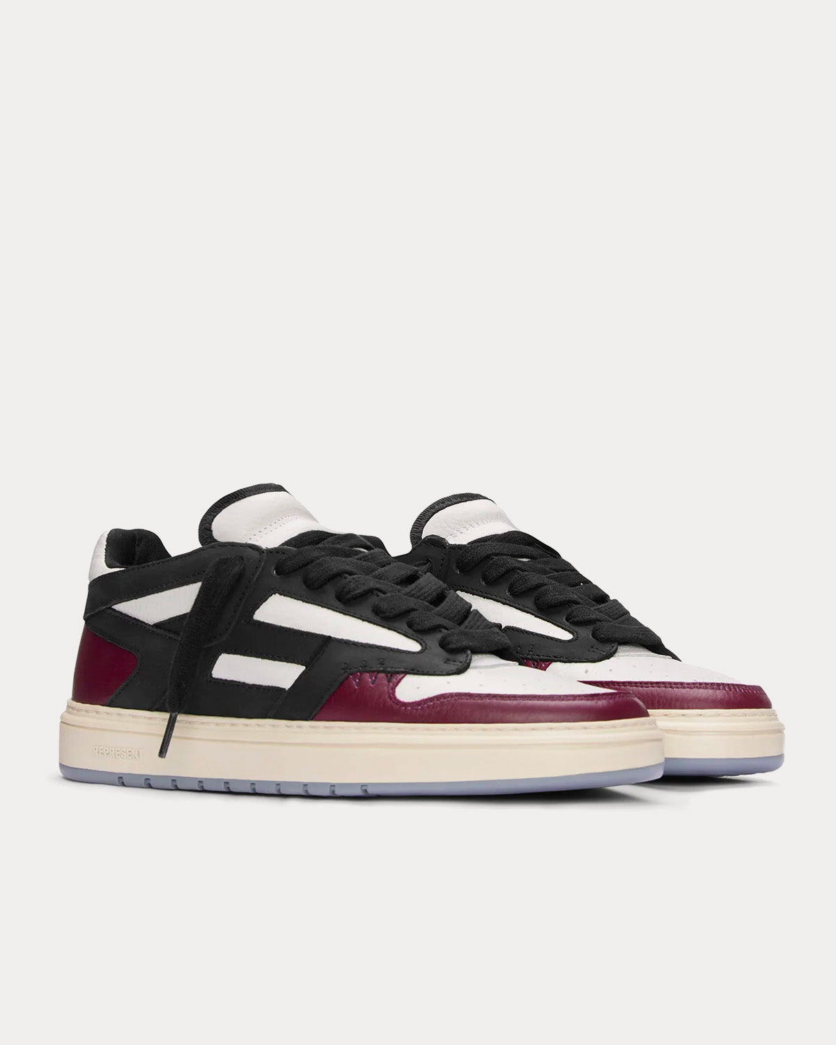 Represent Reptor Low Maroon Low Top Sneakers - 3