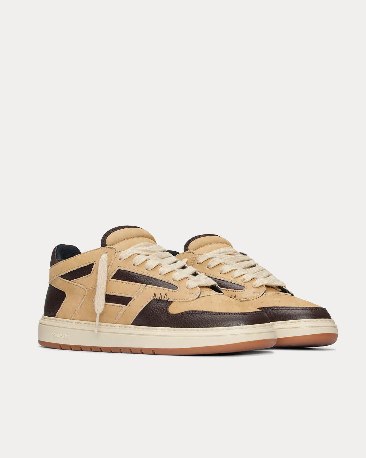 Represent Reptor Low Coffee / Wheat Low Top Sneakers - 3