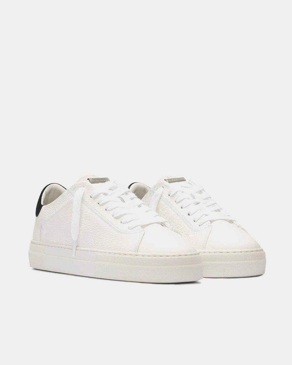 Represent The Core Flat White Low Top Sneakers - 3