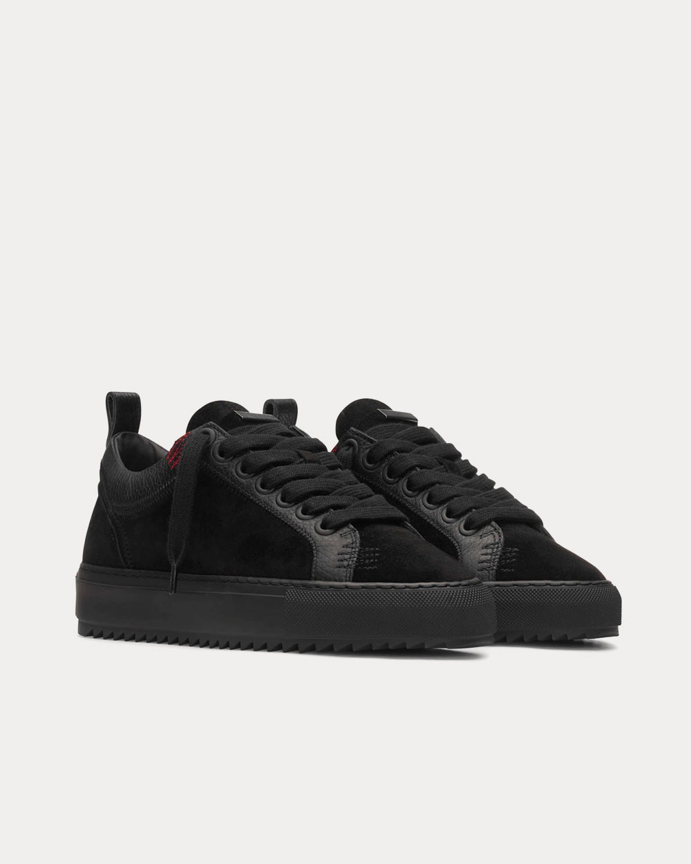 Represent Alpha Low Triple Black Low Top Sneakers - 3