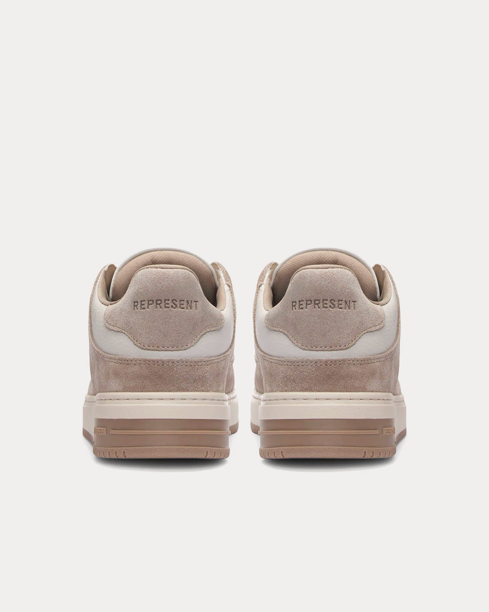 Represent Apex Taupe / White Low Top Sneakers - 4