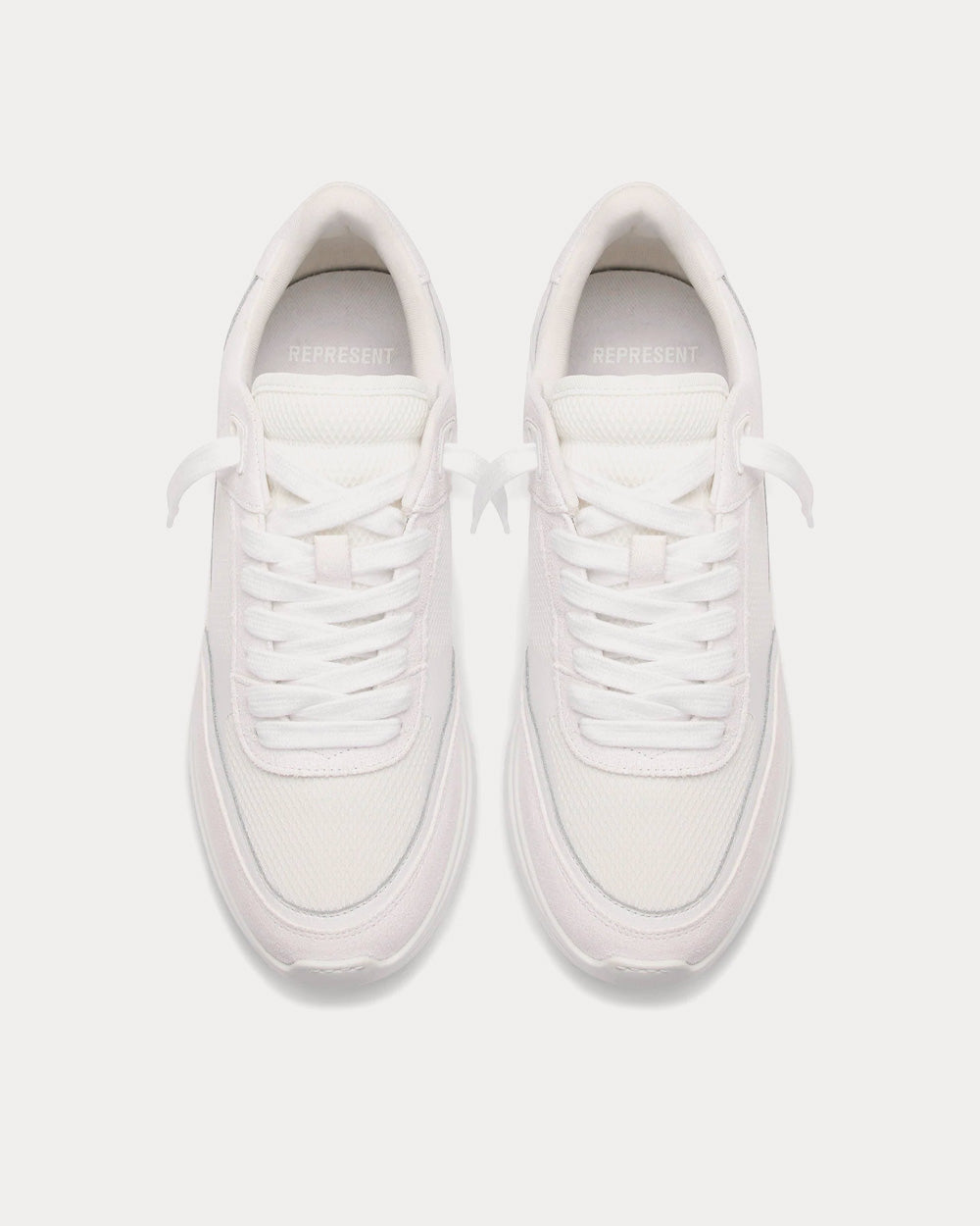 Represent Harrier Flat White Low Top Sneakers - 2