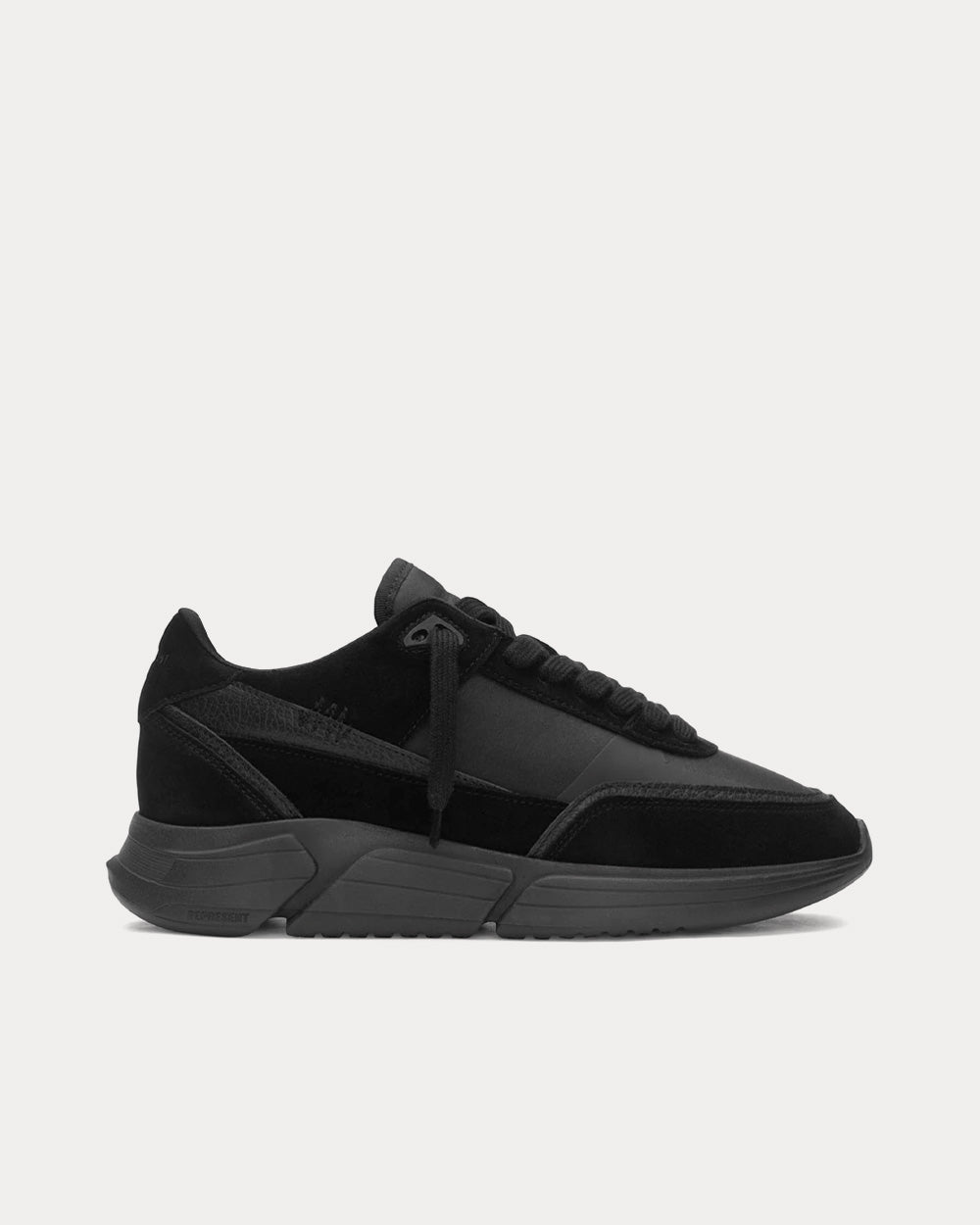 Represent Harrier Triple Black Low Top Sneakers - 1