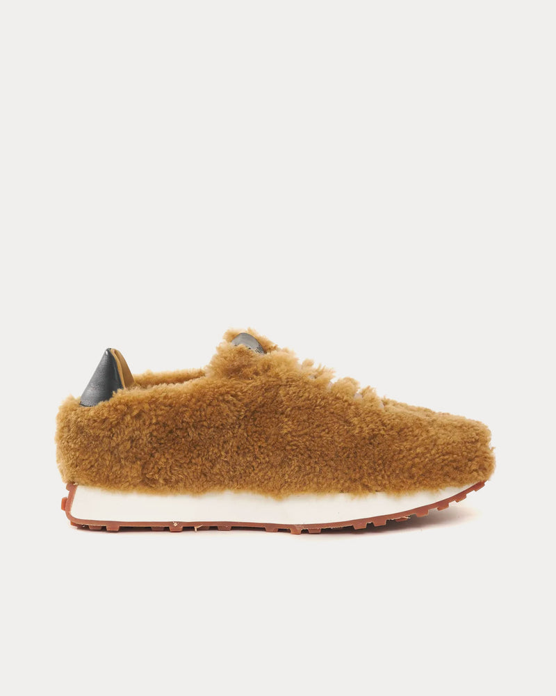 Rhude Sherpa Runner Tan Low Top Sneakers - 1