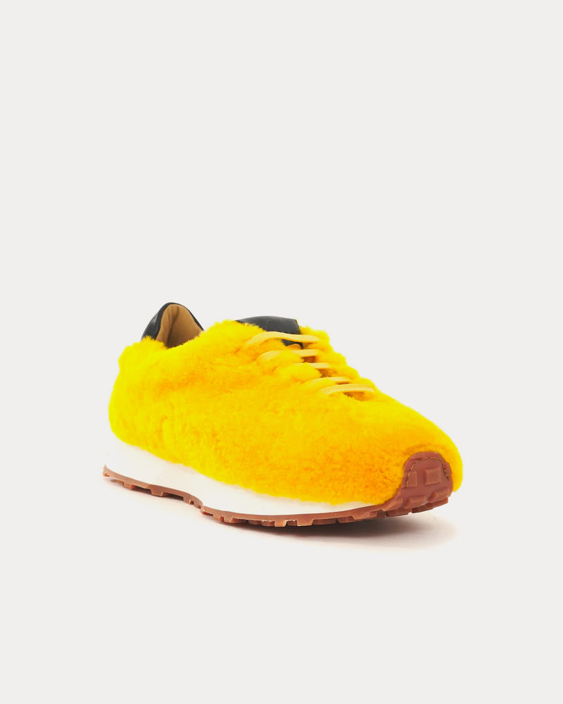 Rhude Sherpa Runner Yellow Low Top Sneakers - 2