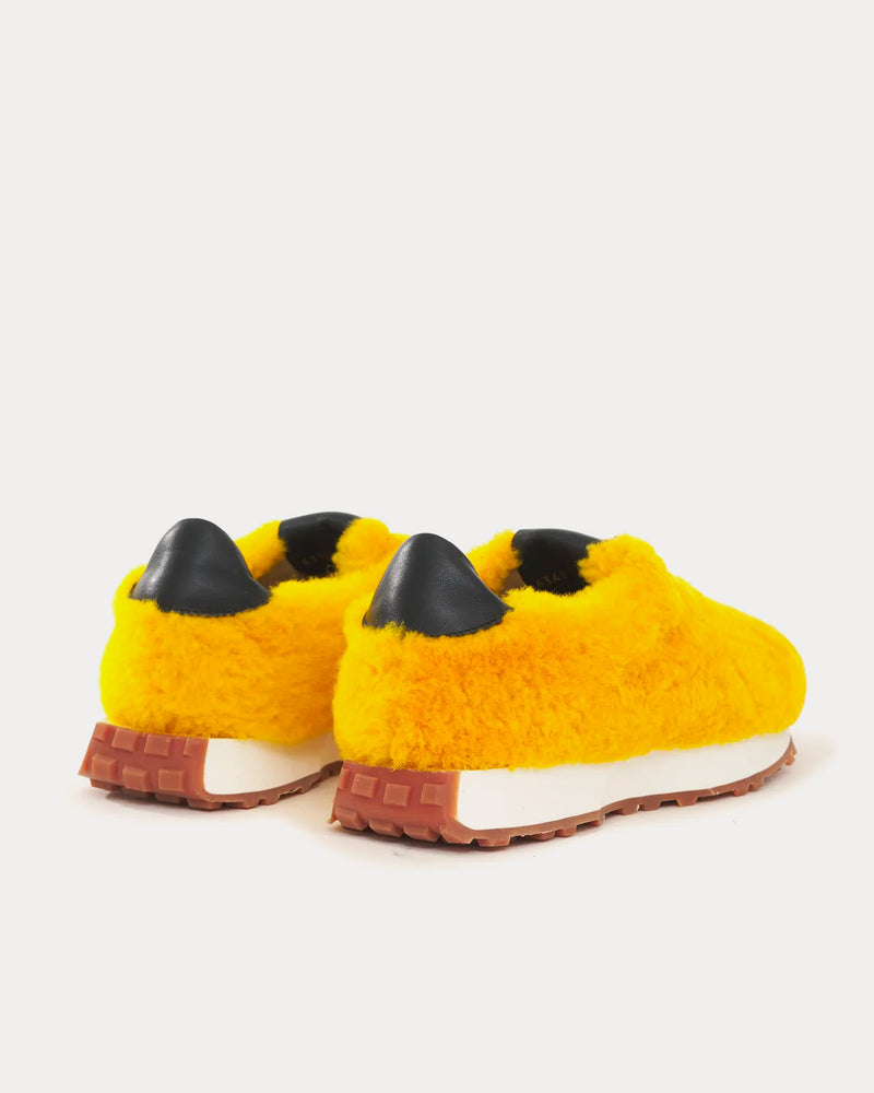 Rhude Sherpa Runner Yellow Low Top Sneakers - 3