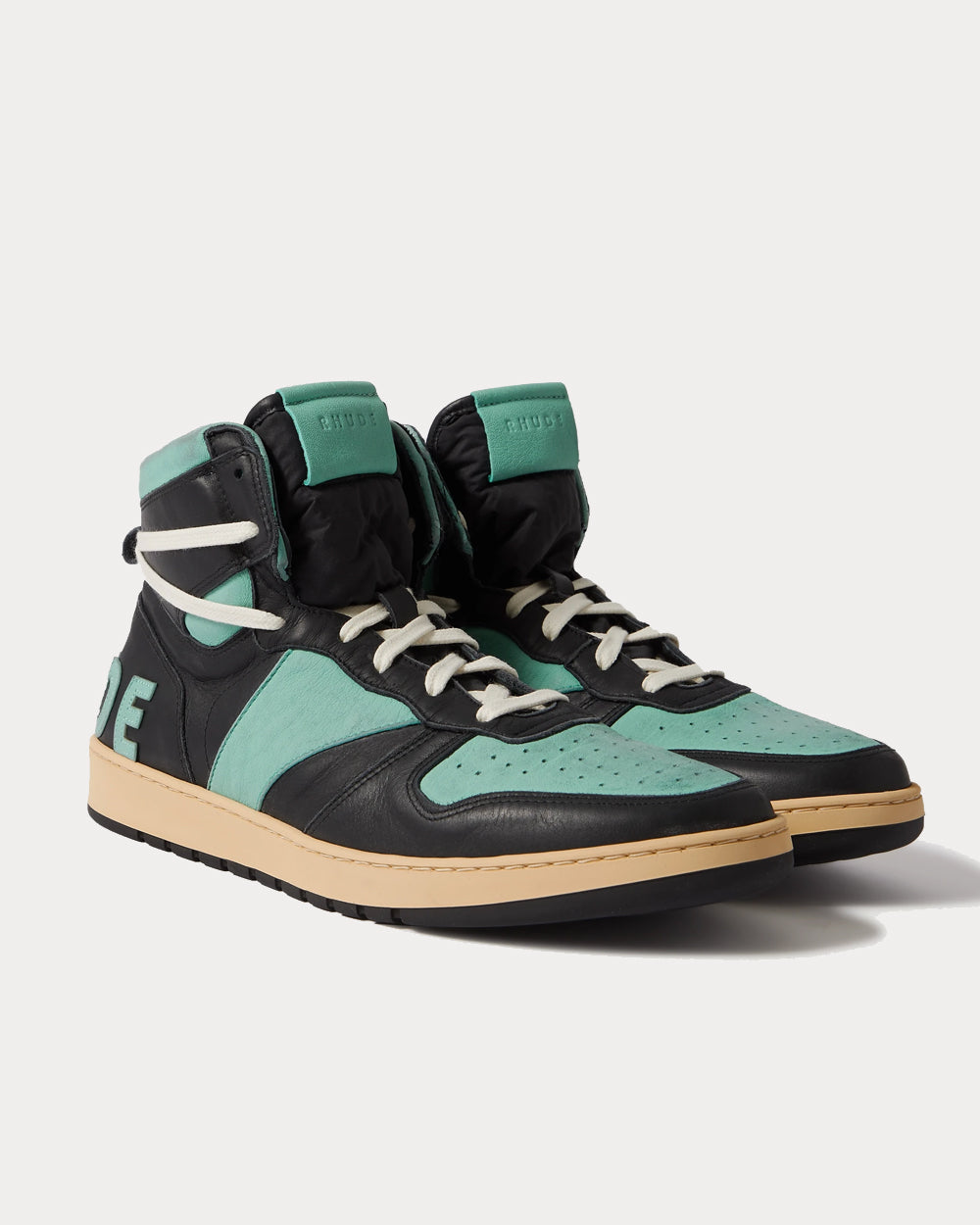 Rhude Rhecess Distressed Multi High Top Sneakers - 2