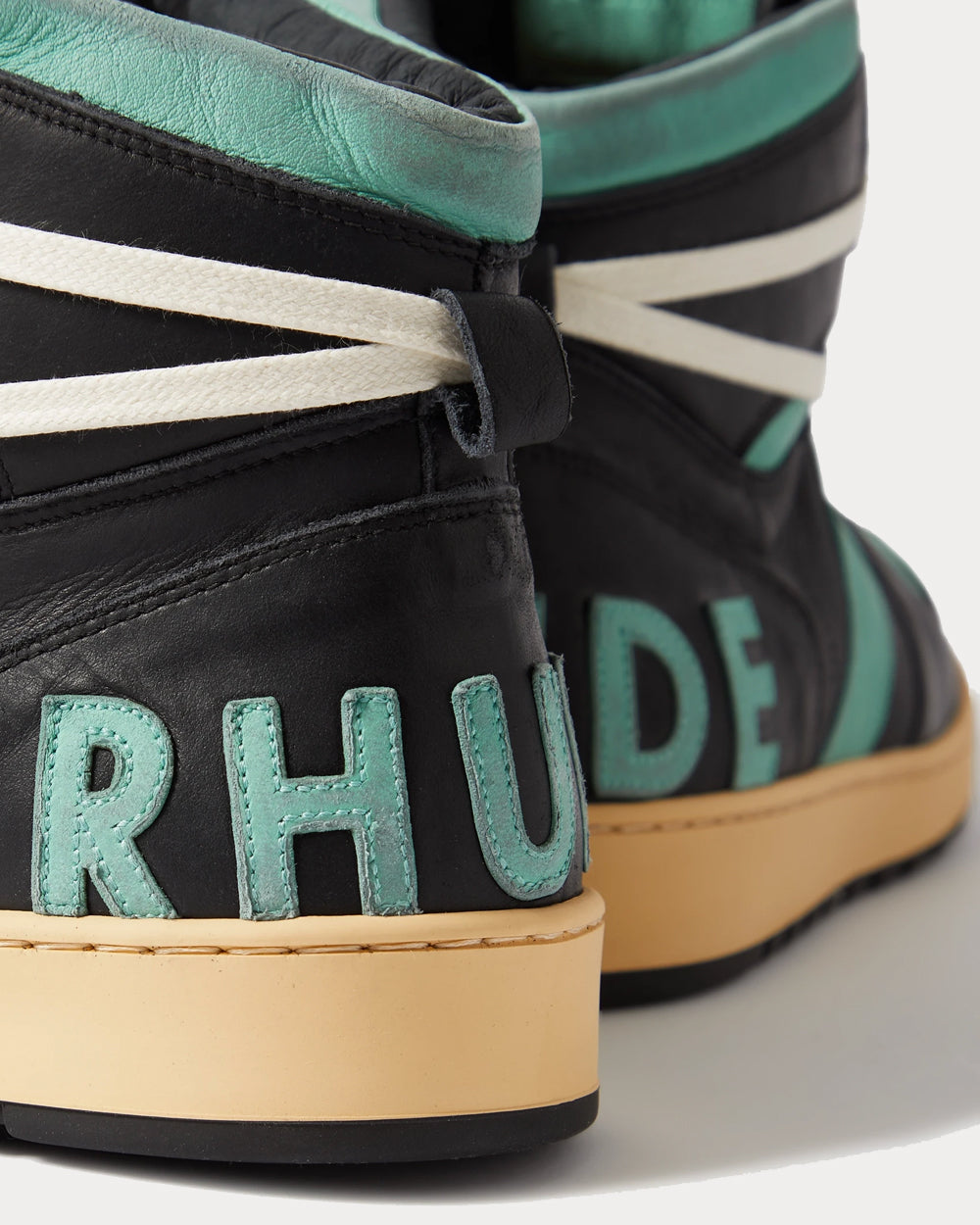 Rhude Rhecess Distressed Multi High Top Sneakers - 4