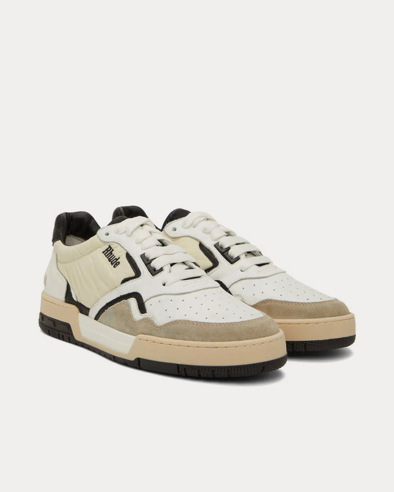 Rhude Racing White / Black / Beige Low Top Sneakers - 2