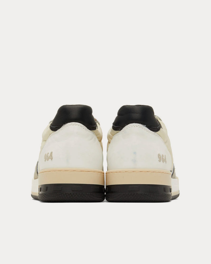 Rhude Racing White / Black / Beige Low Top Sneakers - 3