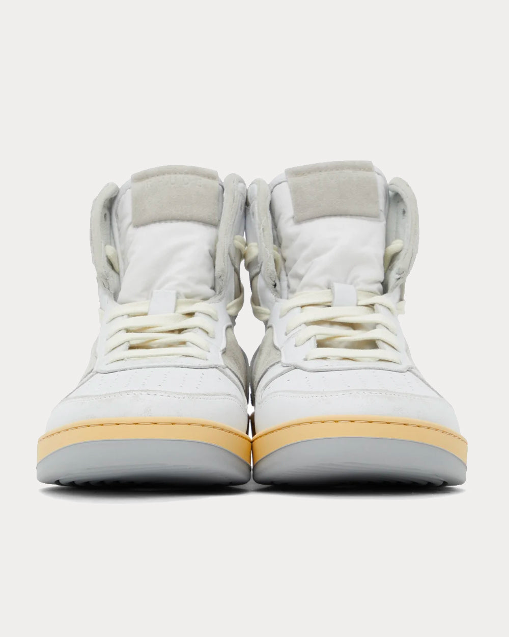 Rhude Rhecess White / Grey High Top Sneakers - 3