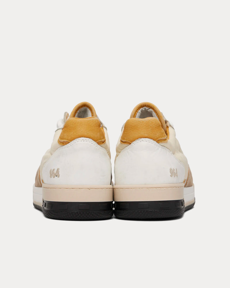 Rhude Racing White / Mustard / Beige Low Top Sneakers - 3