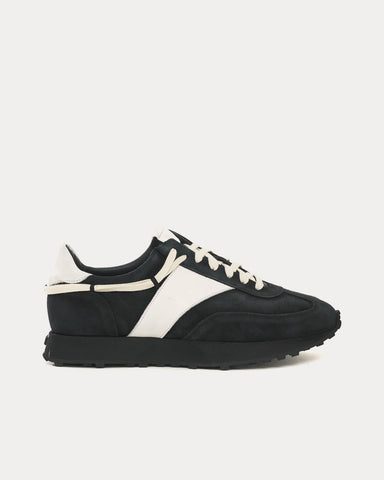 Rhude Runner Black / White Low Top Sneakers