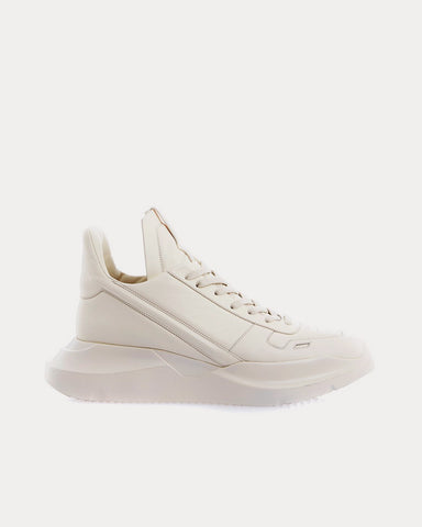 Rick Owens Geth Runner Off-White High Top Sneakers