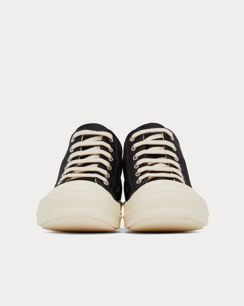 Rick Owens DRKSHDW Doeskin Black / Milk Low Top Sneakers - 2