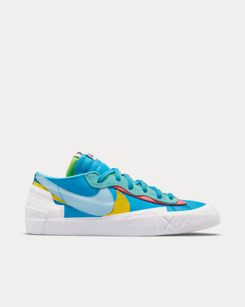 Nike x sacai x KAWS Blazer Low Neptune Blue Low Top Sneakers - 1