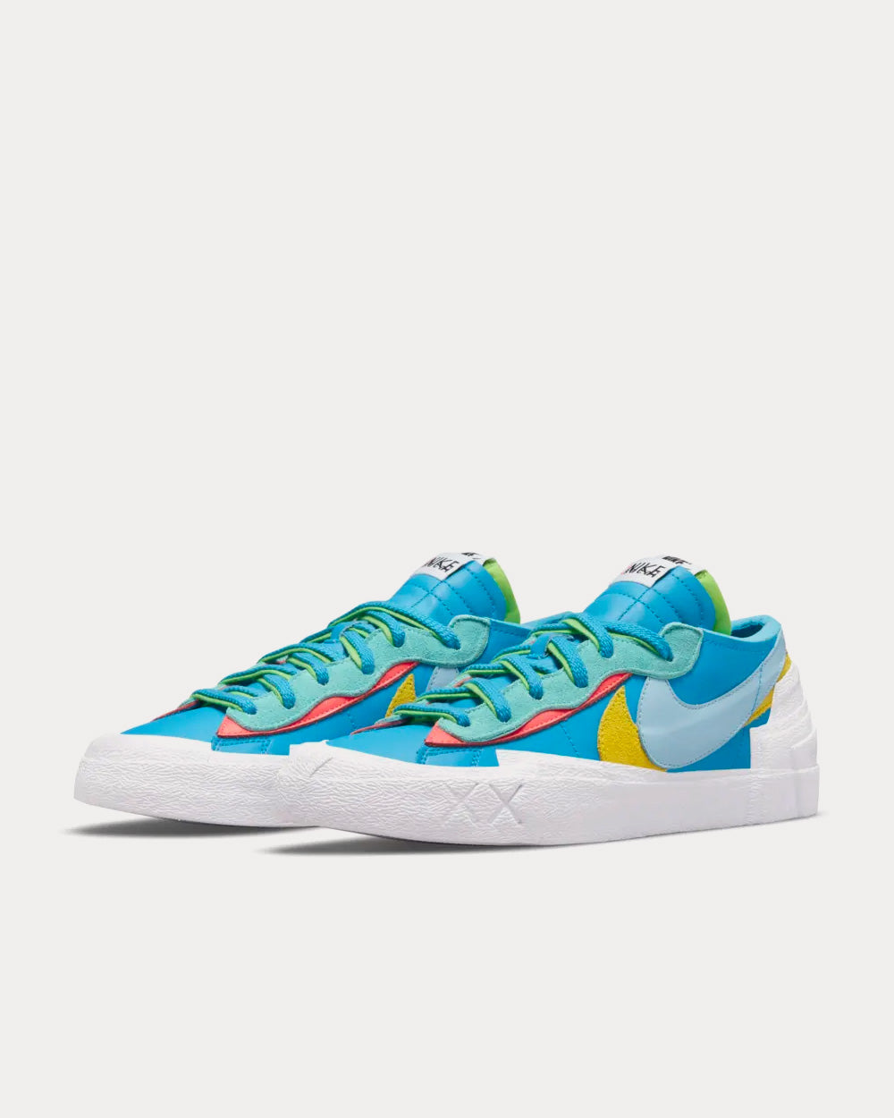 Nike x sacai x KAWS Blazer Low Neptune Blue Low Top Sneakers - 3