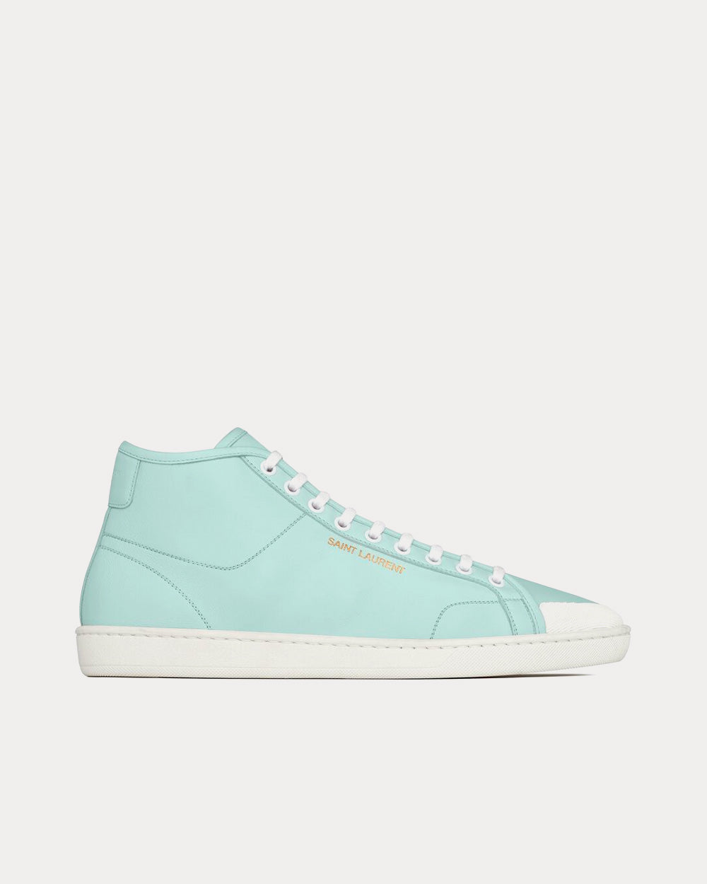 Saint Laurent SL/39 Court Classic Baby Blue Mid Top Sneakers - 1