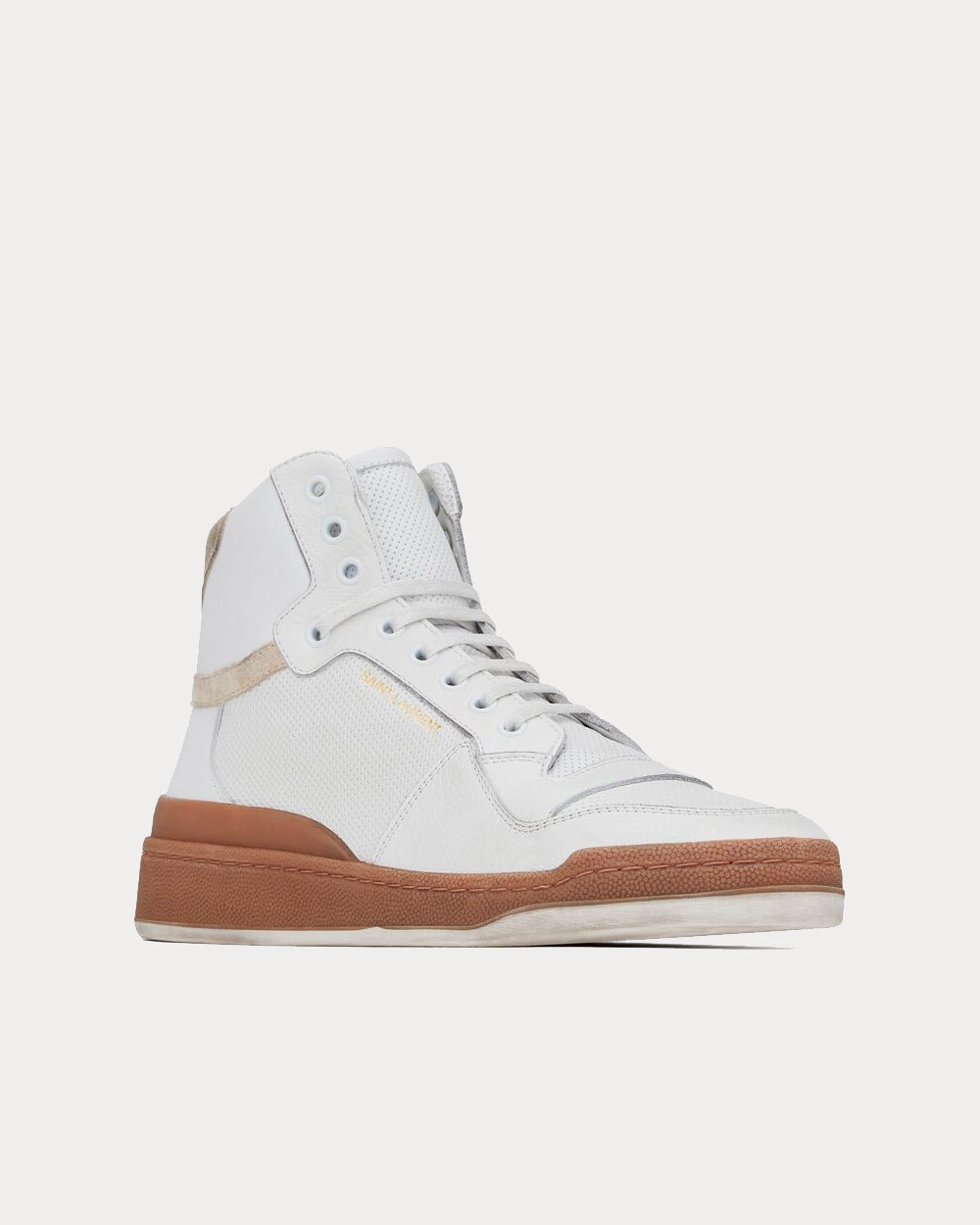 Saint Laurent SL24 Off-White High Top Sneakers - 2