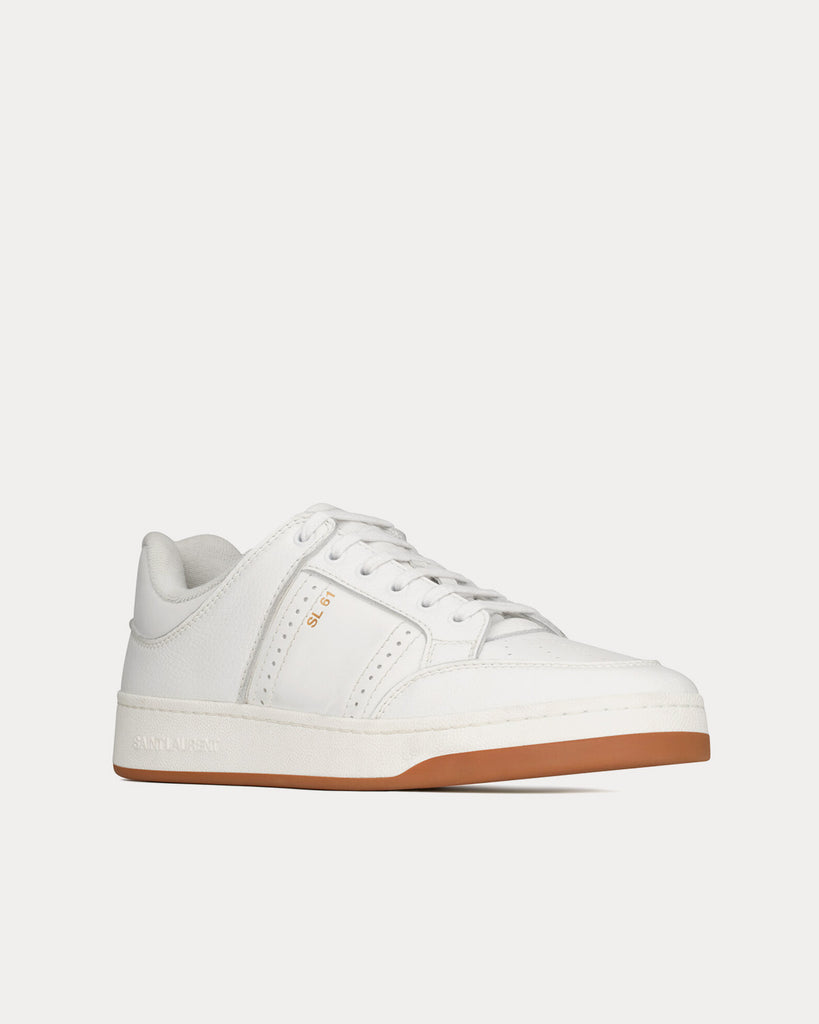 SL/61 low-top sneakers in smooth and grained leather