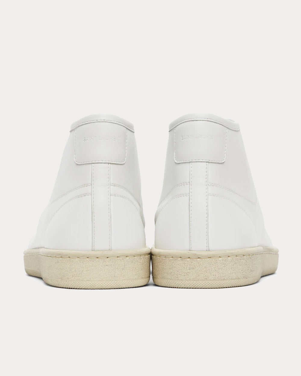 Saint Laurent Court Classic SL/39 White Mid Top Sneakers - 4