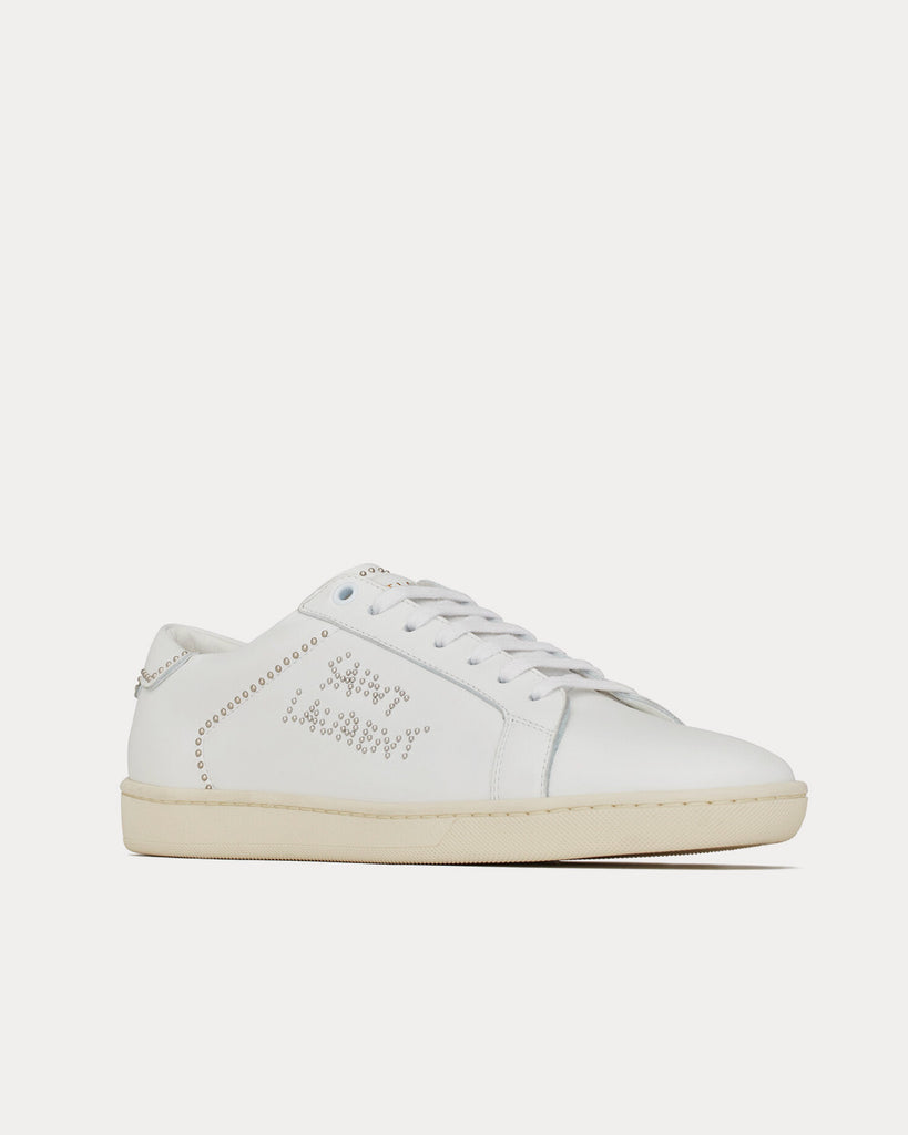 Saint Laurent SL 08 Smooth leather Blanc Optique Low Top Sneakers