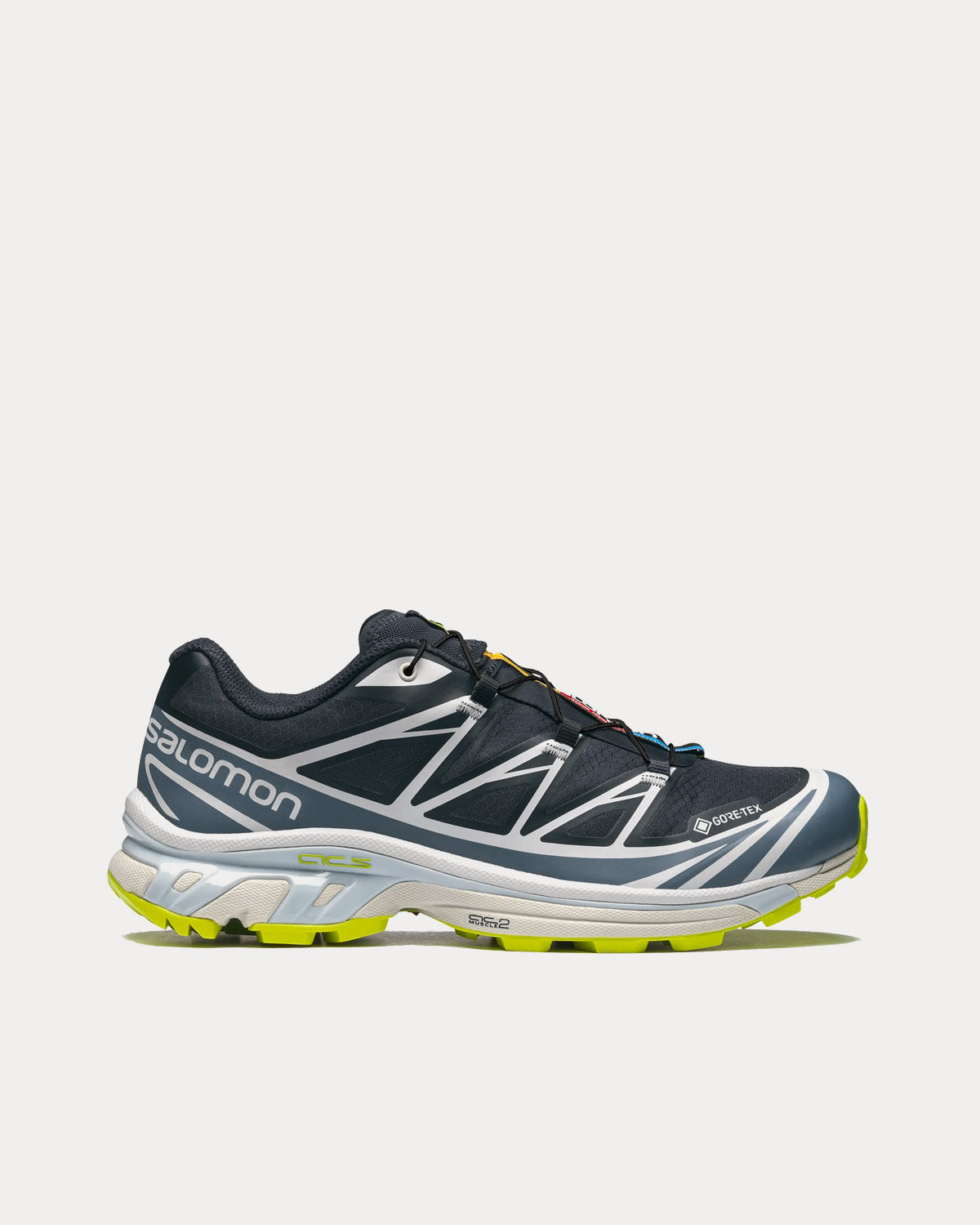 Salomon XT-6 Gore-Tex Night Sky / China Blue / Acid Lime Low Top ...