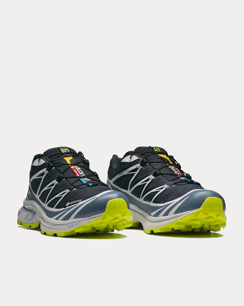 Salomon XT-6 Gore-Tex Night Sky / China Blue / Acid Lime Low Top Sneakers - 3